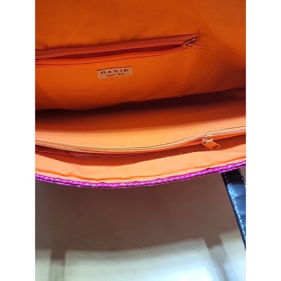 Magid Women's Handbag: Hot Pink Beach Theme, Large Size, Lightweight - Picture 5 of 5